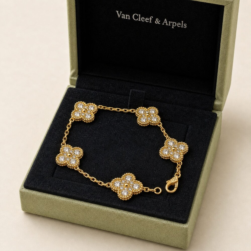 Van Cleef & Arpels Elegant Signature Bracelet Style 1 | New with Box